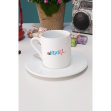 Doktora Hediye Hekim Türk Kahvesi Fincanı Beyaz