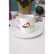 Hedizu En Tatlı Diyetisyen Türk Kahvesi Fincanı Beyaz