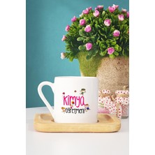 Hedizu Kimya Öğretmeni Hediye Türk Kahvesi Fincanı Ahşap Altlıklı