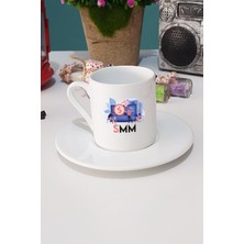 Mali Müşavir Türk Kahvesi Fincanı Beyaz