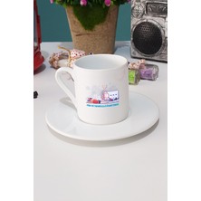 Hedizu Fen ve Teknoloji Öğretmeni Türk Kahvesi Fincanı Beyaz