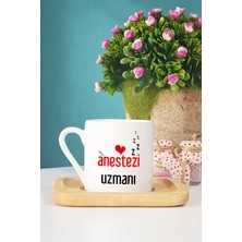Hedizu Anestezi Uzmanı Türk Kahvesi Fincanı Ahşap Altlıklı