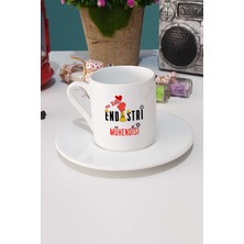 Hedizu En Tatlı Endüstri Mühendisi Hediye Türk Kahvesi Fincanı Beyaz