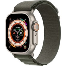 Asfal Apple Watch Uyumlu 42MM 44MM 45 mm 49mm Kordon 1/2/3/4/5/6/se/7/8/ Watch Ultra Alpine Loop Kordon yeşil