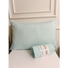 Atelier Home Mint Yeşili Çift Kişilik 180X200 Lastikli Çarşaf Takımı Pamuk Kumaş 2 Yastık Kılıfı
