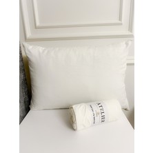 Atelier Home Beyaz Çift Kişilik Lastikli Çarşaf Takımı 180X200 Pamuk Kumaş + 2 Yastık Kılıfı