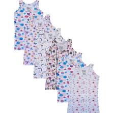 Oskasa Tutku Elestan Empirme Kız Geniş Askılı Atlet 6'lı