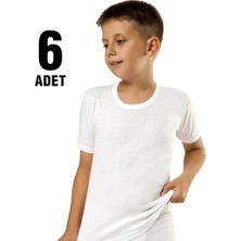Tutku Erkek Çocuk Penye Bisiklet Yaka Atlet 6'lı