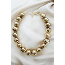 Petek Aksesuar Büyük Top Tarz Kolye