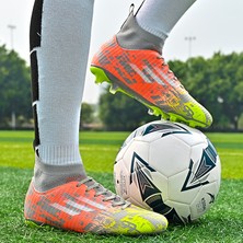 Boxinyuan Futbol Ayakkabıları Erkek Kramponları Spor Ayakkabıları Yüksek Bilek Ag/tf Kramponlar Erkek Çocuk Outdoor Spor Ayakkabıları (Yurt Dışından)