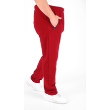 Starbattal Büyük Beden Classic Eşofman Altı Fermuarlı Cep 22500 Bordo