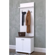 The Violet Lizbon Portmanto Vestiyer - Beyaz