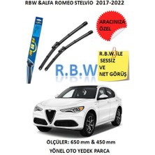 Rbw & Alfa Romeo Stelvio 2017-2022 Aracınız Için Özel  R.b.w. Muz Silecek Takımı