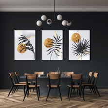 Bestablo 3 Parça Dekoratif Soyut Kanvas Tablo