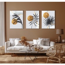 Bestablo 3 Parça Dekoratif Soyut Kanvas Tablo
