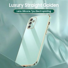 MTK Moveteck Samsung Galaxy M23 Kılıf Kamera Korumalı Parlak Gold Kenarlı Yumuşak Canlı Renkli Elit Silikon Kapak