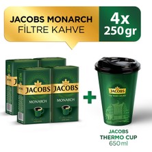 Jacobs Monarch Filtre Kahve 250 gr x 4 Adet + Jacobs Thermo Cup 650 ml