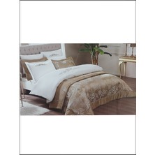 Taç Royal Kahve 2’li Çeyiz Seti Yatak Örtüsü ve Yastık Kılıfı ile Şık Tasarım