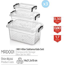Merdem Kiler Saklama Kabı 3'lü Set