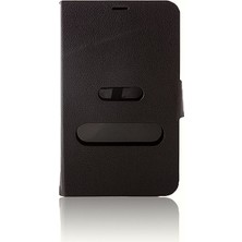 FitCase Samsung Galaxy Tab 3 T210 7" Yan Kapaklı Standlı Kılıf Siyah