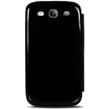 FitCase Samsung I9300 Galaxy S3 Flip Cover Kılıf Siyah