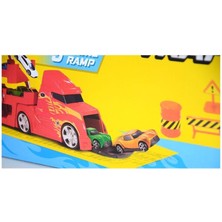 Polesie King Toys 3 Katlı Sürat Pistli Tır 3 Arabalı Çocuklar Için Garaj Otopark Yarış Pisti Eğitici Oyun Seti