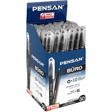 Pensan 2270 Büro Tükenmez Kalem Iğne Uçlu 1.0 Siyah 50'li Paket