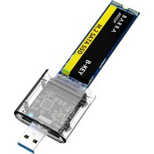 Alfais 5229 M.2 Sata To USB 3.0 Çevirici Adaptör Ngff SSD Harddisk Kutu