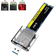 Alfais 5229 M.2 Sata To USB 3.0 Çevirici Adaptör Ngff SSD Harddisk Kutu