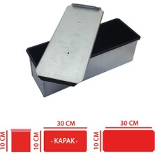 Tost Ekmek Pişirme Kalıbı Teflon kaplama 10x10x30