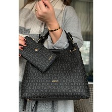 Just Polo Kadın Örgülü 4 Bölmeli Omuz Çantası ve El Çantası GD92180