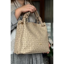 Just Polo Kadın Örgülü 4 Bölmeli Omuz Çantası ve El Çantası GD92180