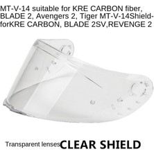 Dharry Mtt V-14 Pinklock Visor Motosiklet Tam Yüz Boz Anti Şeffaf (Yurt Dışından)