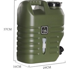 Sharplace Su Kabı Ile Su Kabı Jug Tank Araba Seyahat Piknik Acil Durum Kiti 12L (Yurt Dışından)