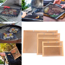 Sharplace 3pcs Barbekü Izgara Çantalar Mesh Torbası Barbekü Izgara Çantası Bahçe Bakır (Yurt Dışından)