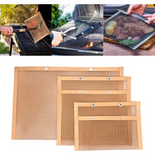 Sharplace 3pcs Barbekü Izgara Çantalar Mesh Torbası Barbekü Izgara Çantası Bahçe Bakır (Yurt Dışından)