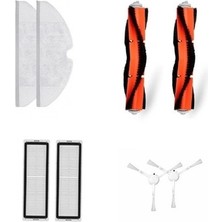 Srfn Ticaret Xiaomi Mijia 1c Vacuum Mop Seti: 2 Adet Fiber Mop Bezi - 2 Adet Hepa Filtre - 2 Adet Yan Fırça - 2 Adet Ana Fırça