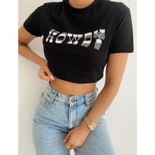 Aleksandrit Butik Howdy Black Crop