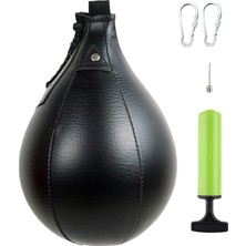 Sharplace Boks Hız Torbası Asma Punch Bag Speedball Fitness Boks Boksla Siyah (Yurt Dışından)