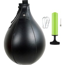 Sharplace Boks Hız Torbası Asma Punch Bag Speedball Fitness Boks Boksla Siyah (Yurt Dışından)