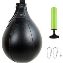 Sharplace Boks Hız Torbası Asma Punch Bag Speedball Fitness Boks Boksla Siyah (Yurt Dışından)