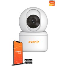 Avenir 360° Derece Dönebilen Wi-Fi 1080P Bebek Kamerası - App Kontrol