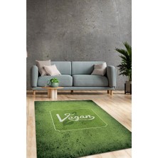 Homshtag Vegan Alanı Dokuma Tabanlı Yıkanabilir Kaymaz Vegan Halısı