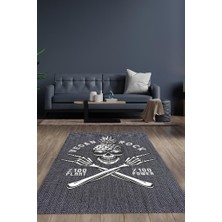 Homshtag Yüzdeyüz Bitki Dokuma Tabanlı Yıkanabilir Kaymaz Vegan Halısı