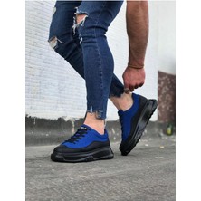 Wagoon WG507 Kömür Mavi Erkek Ayakkabı