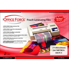 Office Force 250 Mic.A3 (303x426) Parlak Laminasyon Filmi 100’lü