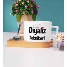 Hedizu Diyaliz Teknikeri Hediye Ahşap Altlıklı Fincan