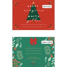 Hygge Foods Hygge Yeni Yıl Kartı Mutlu Yıllar - Yılbaşı Kartpostal - 1 Adet  Kişiselleştirilebilir (Notunu Ekle) - 9.5X13.3 cm