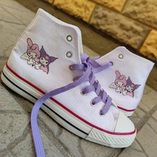 Mech Butik My Melody Baskılı Siyah Spor Ayakkabı Sneakers