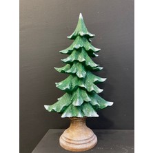 Lizzart Workshop Lizzart Karlı Çam 39*20 (LIZZART1099) 1. Sınıf Polyester El Boyama